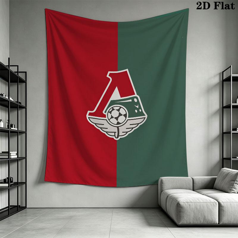 Lokomotiv Moscow Spark Wall Hanging Printed Fabric Blanket Decorative Tapestries for Bedroom Living Room Home Decor