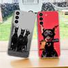 Klare Hülle für Samsung Galaxy S22 S20 FE S21 S10 S9 Plus Note 20 Ultra 10 Lite Handyhülle Tier Dackel Dobermann Hund