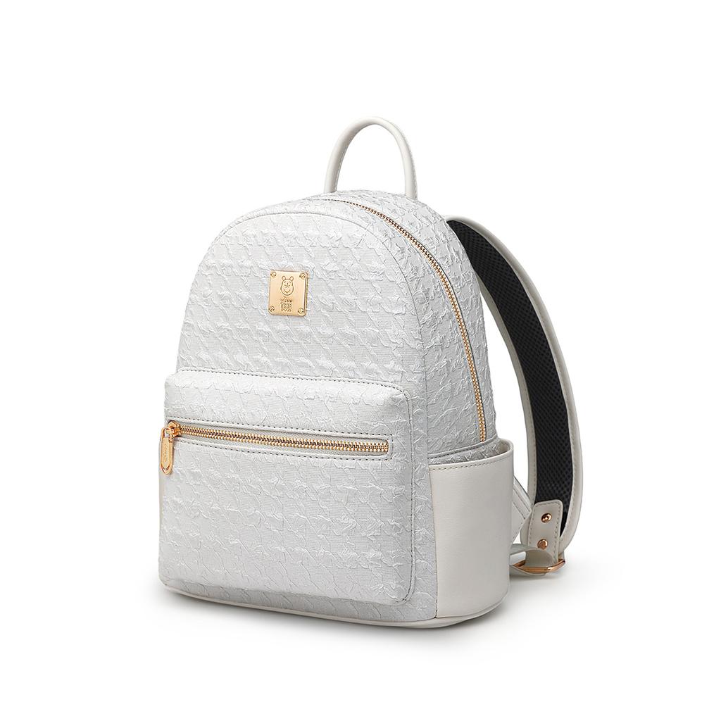 Disney Winnie The Pooh Trendy Versatile Minimalist Chic Fashion Fabric Backpack Women backpack White DHF51974-C1