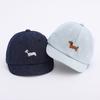 Süße Denim Baby Baseballkappe Cartoon Hund Stickerei Kleinkind Schirmmütze Sommer Verstellbar Kinder Junge Mädchen Sonnenschutzmützen
