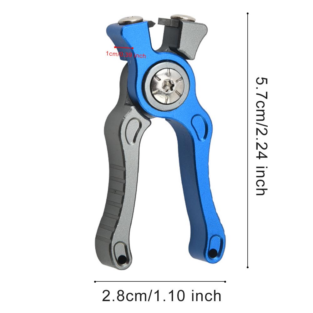 Mini Fishing Scissors Portable Fishing Pliers Aluminum Alloy Fishing Line Clipper Nippers Non Slip Handle Fishing Tool