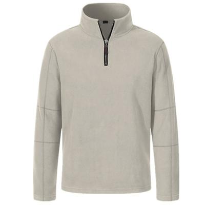 Trendy and Versatile Men's Tops Fall and Winter New Men's Fleece Sweatshirt Stand Collar Half Zipper Long Sleeves