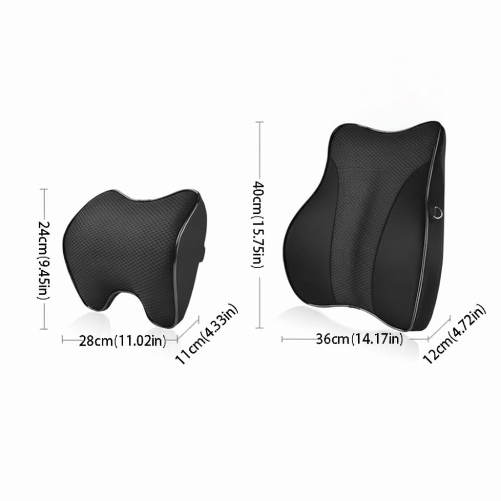 Mesh Lumbar Support Pillow Mesh Breathable Waist Cushion Universal Car Headrest Waist Support