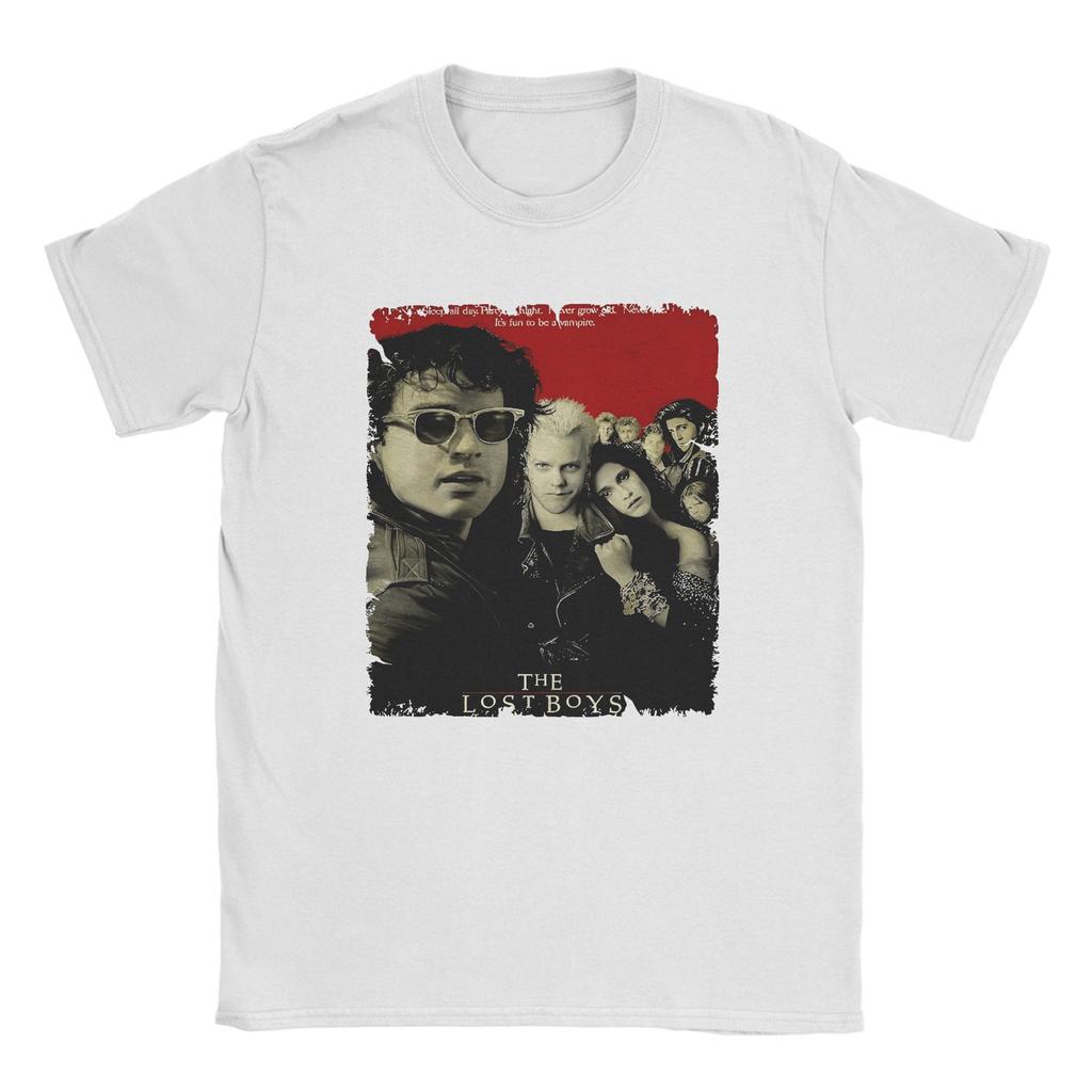 Harajuku T Shirt Summer The Lost Boys Hip Hop T-Shirts 100 Cotton Tee Shirt for Men Y2K Funny Design Short Sleeve Tops