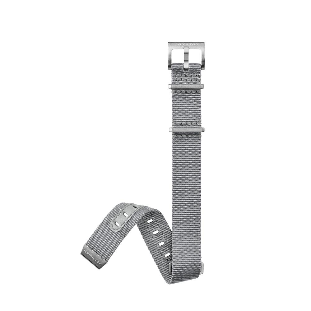 [Hamilton] Light Grey NATO Strap 18mm H6008221011