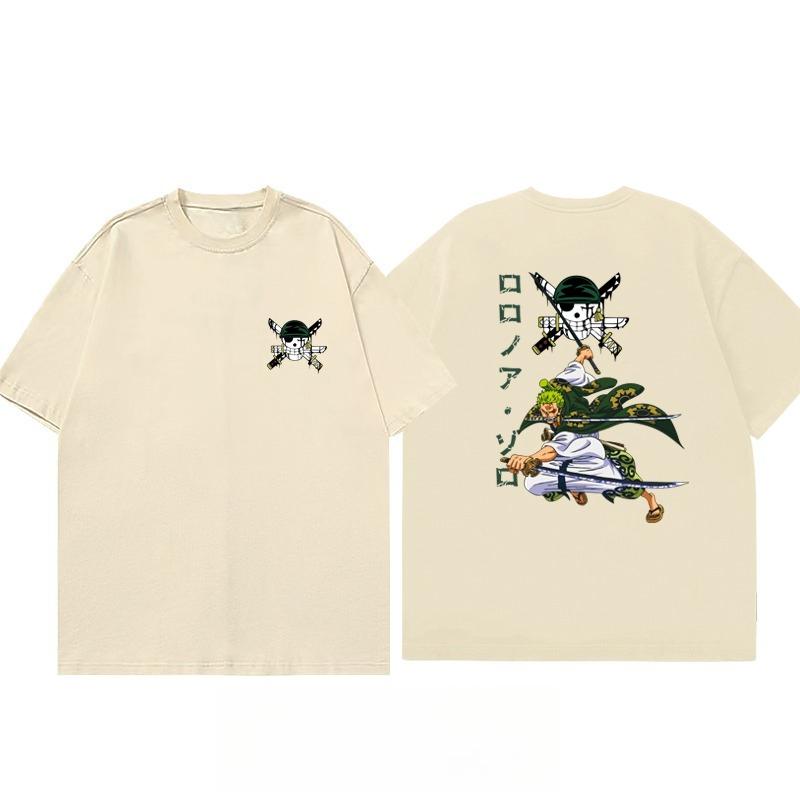 

ONE PIECE 25 Anniversary Tshirt Mens and Womens Pure Cotton Loose Animation Periphery Couple Short Sleeves Sports and Leisure S