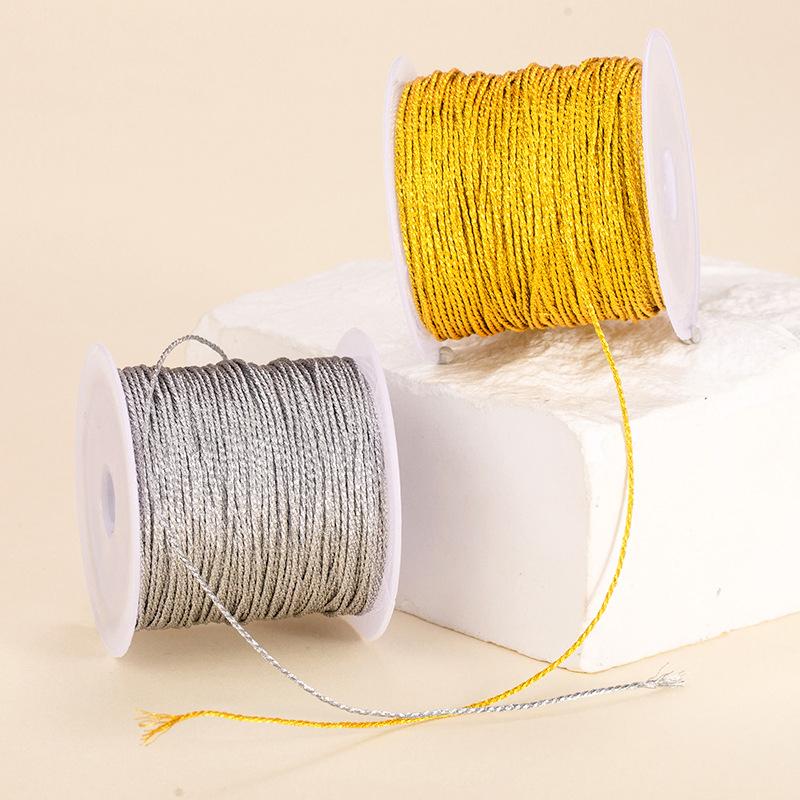 Gold Silver Embroidery Thread Durable Overlocking Sewing Machine Threads Cross Stitch Strong Thread Handmade Sewing Materia