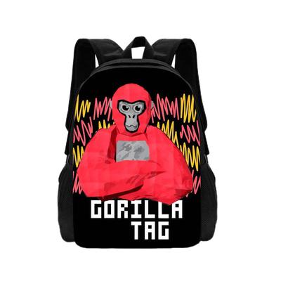 Gorilla Game Label Children's Backpack Cartoon Book Bag Boys And Girls Game Book Bag Durable And Lightweight