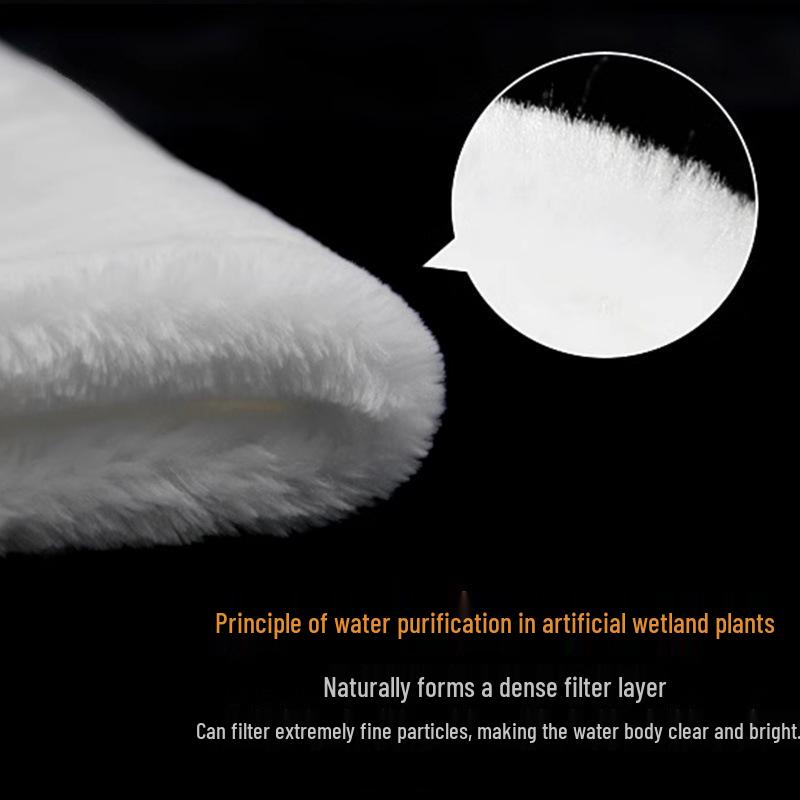 High Density Aquarium Filter Cotton for Freshwater Filtration – Wet/Dry Separation, White Blanket Design.