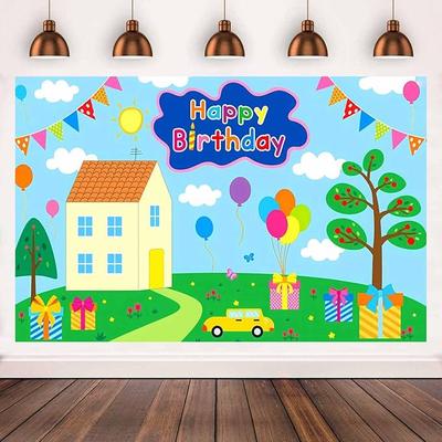 Peppa Pig Birthday Backdrop 150x100 Cm Party Decoration for a Party