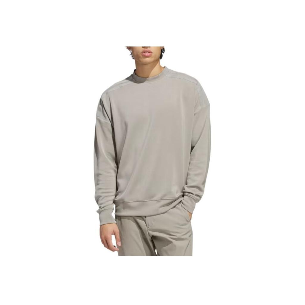 Adidas Beyond Solid Color Crewneck Sweatshirt Men Sweatshirt Gray JF4874