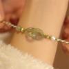 Niche Korean Beaded Hetian Jade Bracelet Versatile Style Pearl Jewelry Women'S Bracelet Bracelet