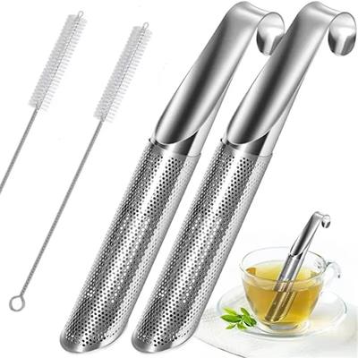 Tea Diffuser Tea Stick Strainer Hook Handle Tea Infuser Tea Infuser Pipe Hook Handle Fine Diffuser Pipe Holes Coffee