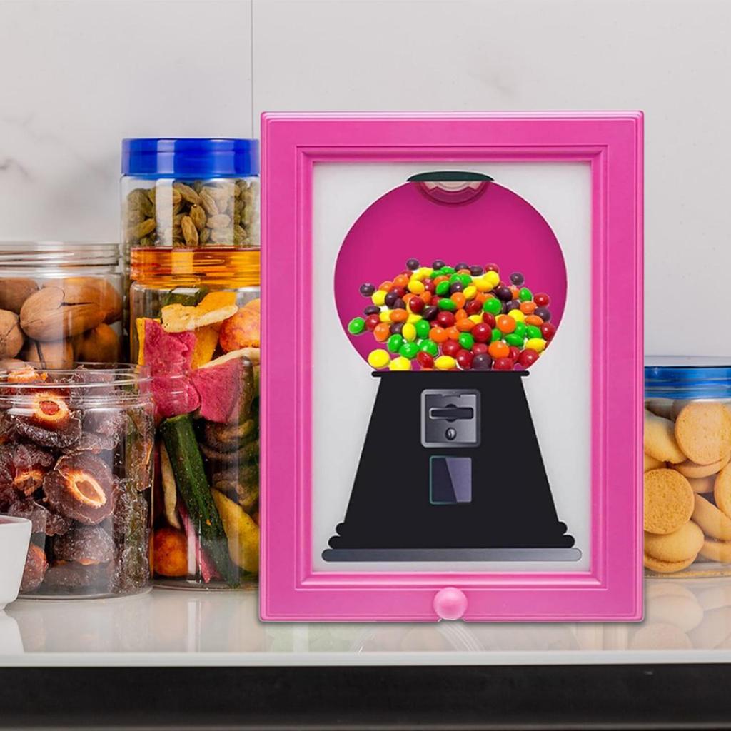Candy Dispenser Picture Frame Wall Mount Candy Dispenser Hanging Handy Candies Frame Easy Restock Moisture Proof For Holiday
