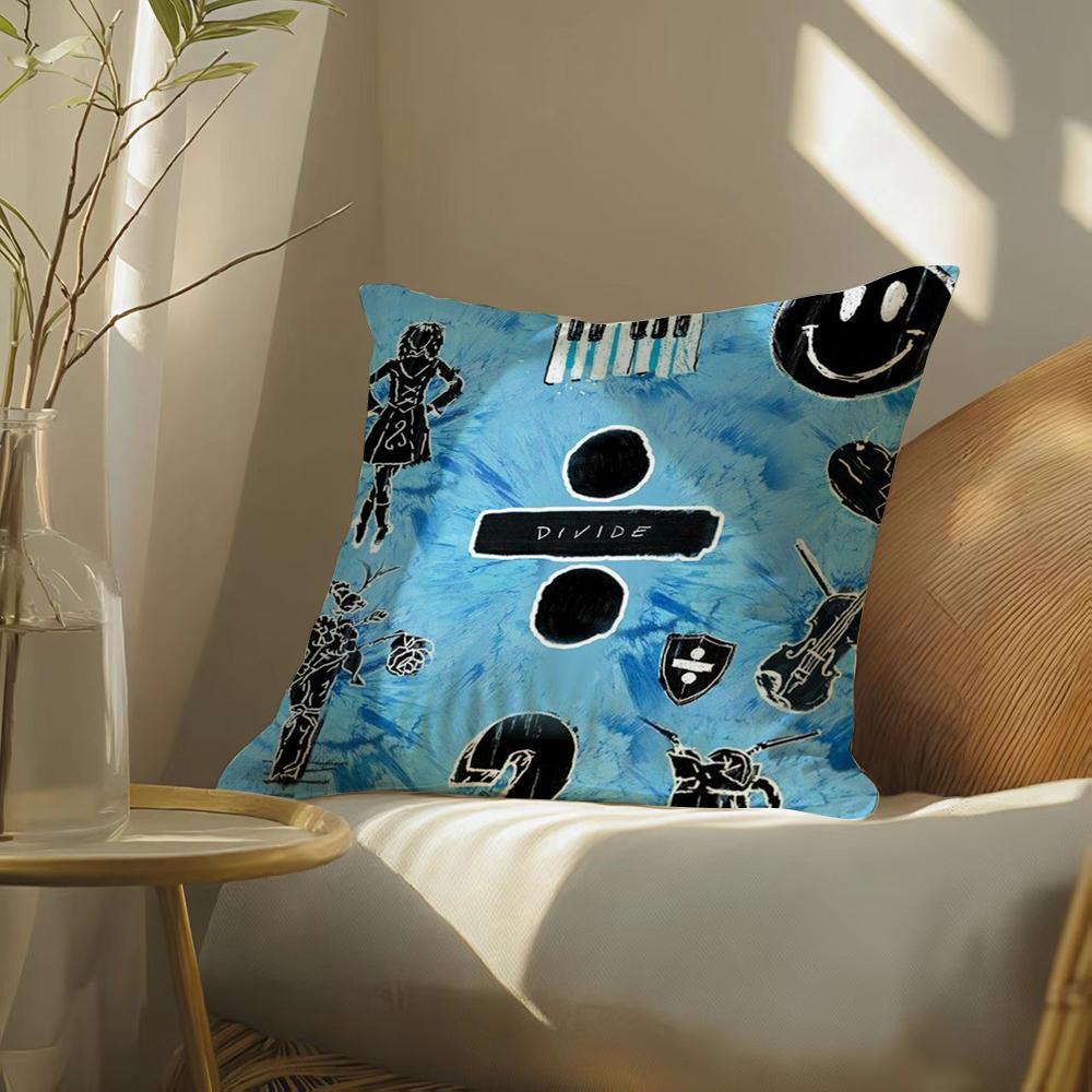 Ed Singer S-Sheeran Cushion Cover Soft Short Plush Pillow Cover Smooth Cozy Texture Aesthetic Cushion Case Home Decor