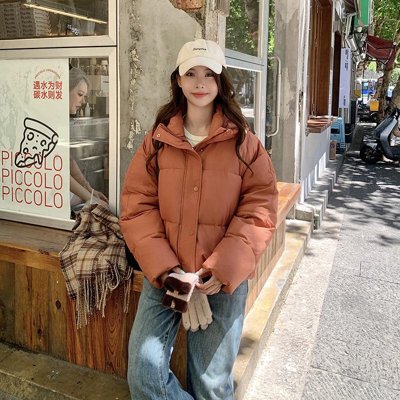 Winter 2025 New Korean Cotton Jacket Hooded Down Cotton Jacket Student Loose Padded Jacket Fashion Jacket Short Style
