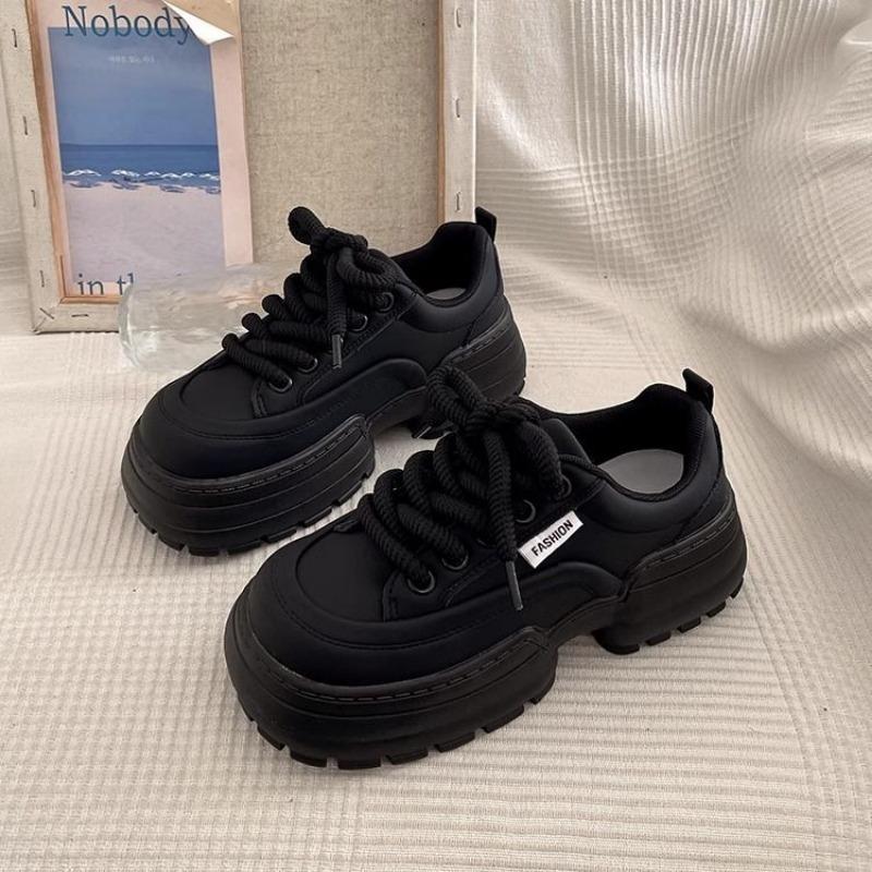 High-end thick-soled little white shoes women's spring versatile board shoes new height-increasing casual sports dad shoes