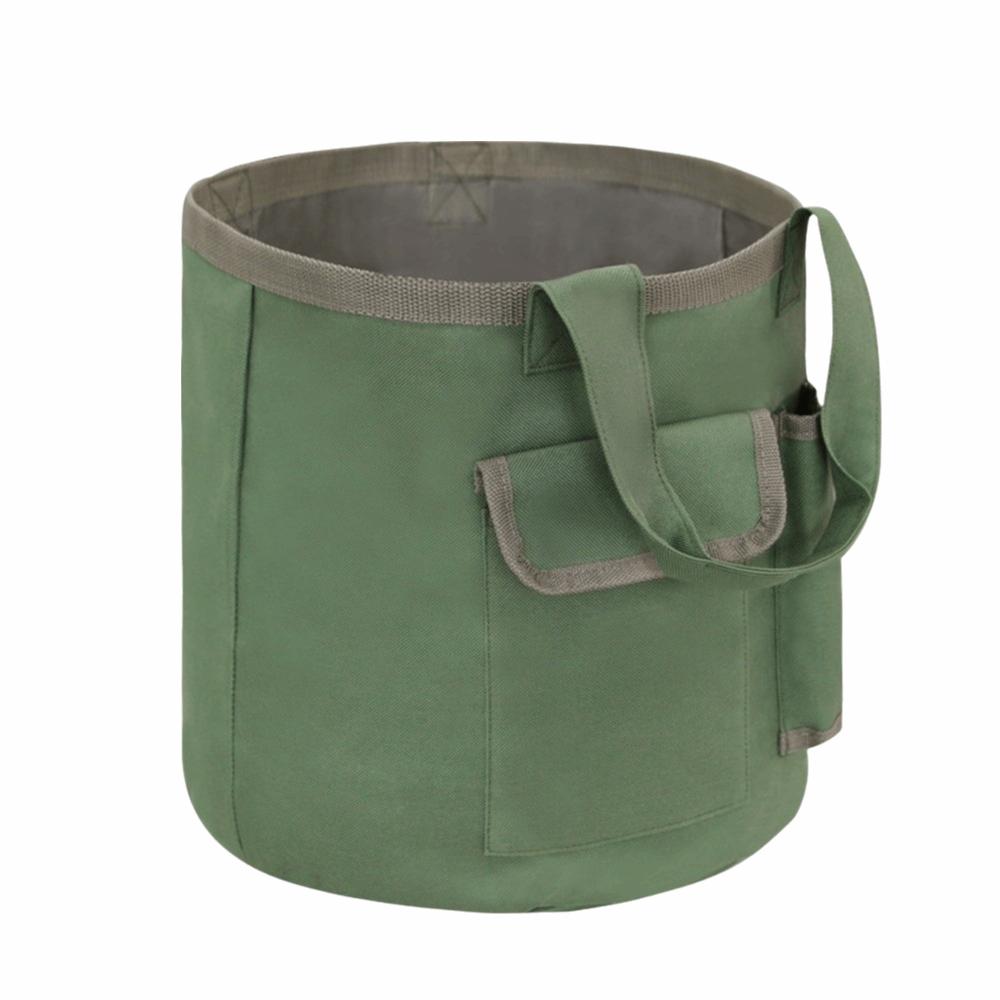Portable Garden Tool Tote 600D Oxford Cloth Garden Storage Bag Bucket Tool Bag  Home Gardeners зелёный