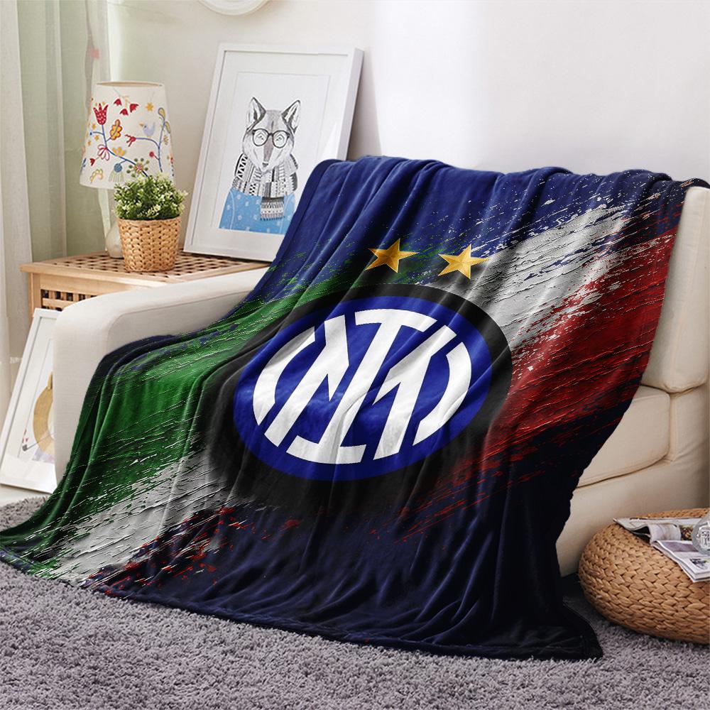 Football Club Internazionale Milano Flannel Blanket, High quality Comfortable for All Seasons, Home Decor, Warmth and Comfort