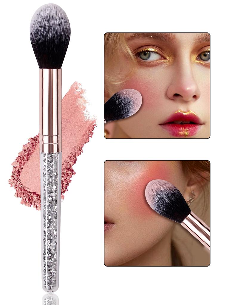 Hohes Erscheinungsbild, exquisiter Make-up-Pinsel mit Diamantgriff, flammweicher Borstenpinselkopf, Rougepinsel, High-Gloss-Pinsel
