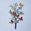 2D Flat Butterfly Yard Stake Decorative Butterfly Plant Stake Metal Garden Stake  Lawn Decoration