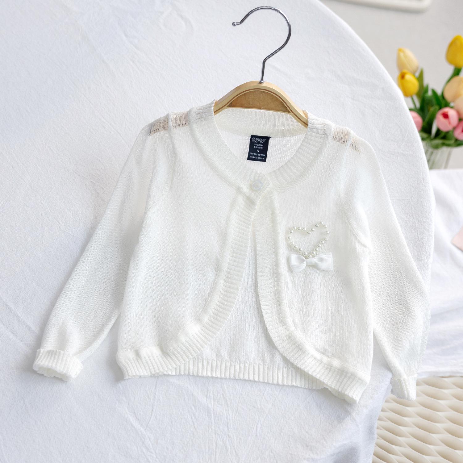 

Сплошной цветной кардиган для девочек, свитер для маленьких детей, платье с длинными рукавами, укороченная куртка на пуговицах, топы 130cm бежевый