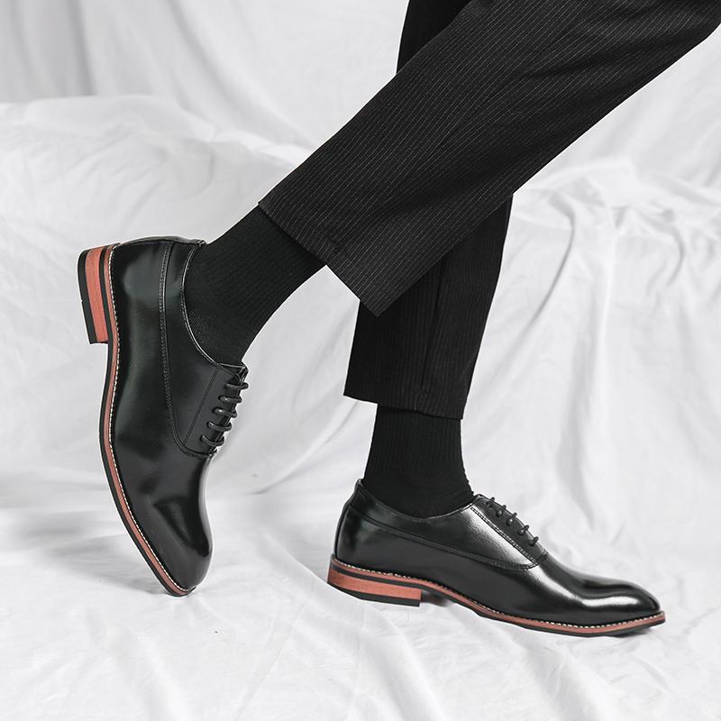 Fashion2024 New Brand Classic Business Dress Oxford Suit  Men's Shoes Office Fashion Elegant Formal Wedding Adulto Shoes for Men