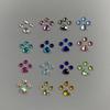 4Pcs Dental Tooth Gems Crystal Diamond Ornament Various Shapes Color Teeth Jewelry Denture Acrylic