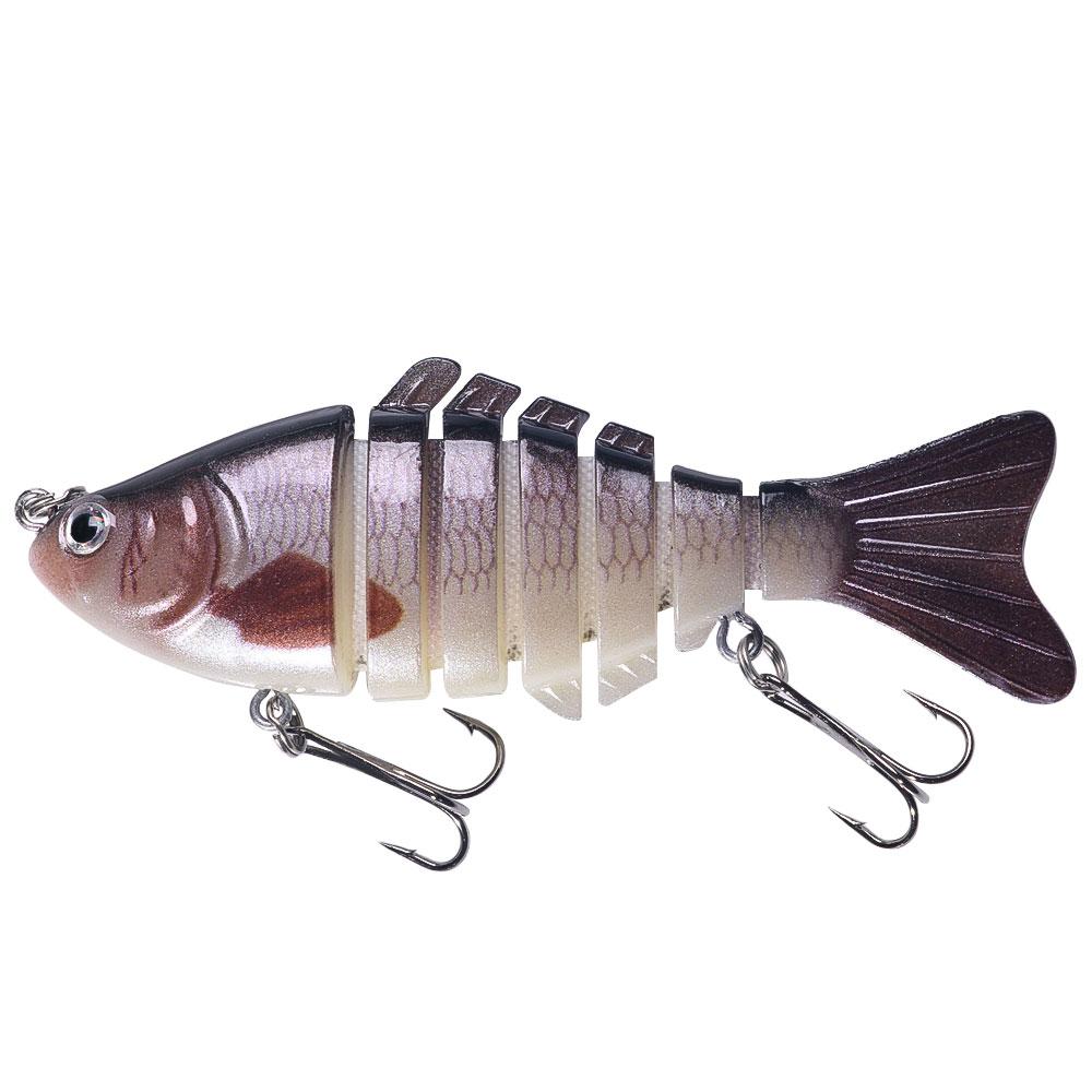 

Рыболовные воблеры, реалистичные рыболовные приманки, 6 сегментов, свимбейт, крэнкбейт, жесткая приманка, медленная, искусственная приманка Isca, рыболовные снасти