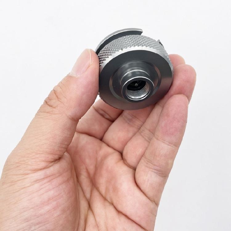 Flat to Cartridge Gas Cylinders Converter Light Weight Aluminum Camping Adapter Conversion Head Easy to Install