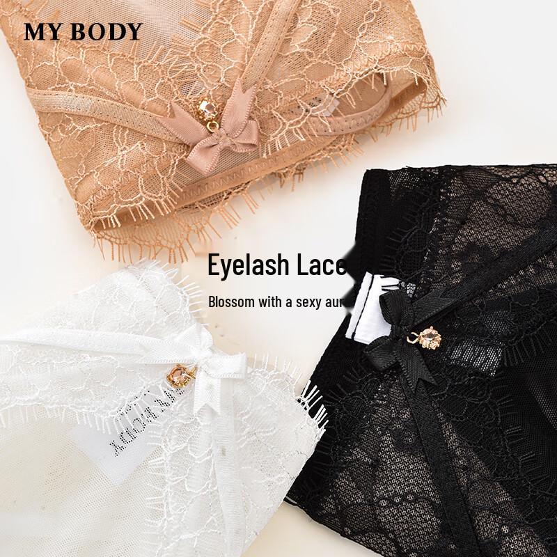 mybody Women's Sexy Lace High-Cut Low-Rise Briefs