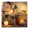 TOOGE Indirect Lighting, Stylish Present, Popular for Women, Moon Light [4th Generation], 3D Print, USB Charging, Touch Dimming, Stepless Dimming,