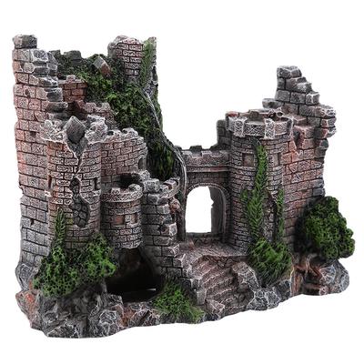 Simulation Resin Hide House Fish Tank Aquarium Ornaments Decor