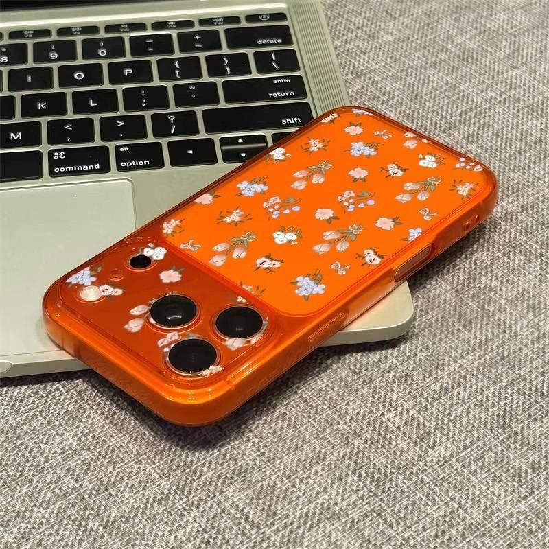 Full Screen Floral Tulip Suitable for Apple 16/17Promax Large Window Mobile Phone Case IP15 Matte 14/13 Soft