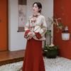 2025 New Year National Style Women's Skirt Set: High-End Autumn/Winter Cheongsam Outfit