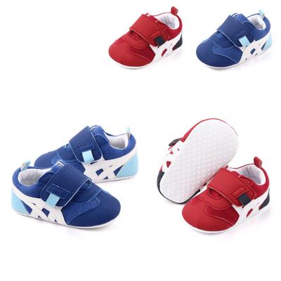 Heiß! 1 Paar Babyschuhe aus weichem, mehrfarbigem Nubukleder aus Baumwolle für Kleinkinder im Alter von 3–12 Monaten