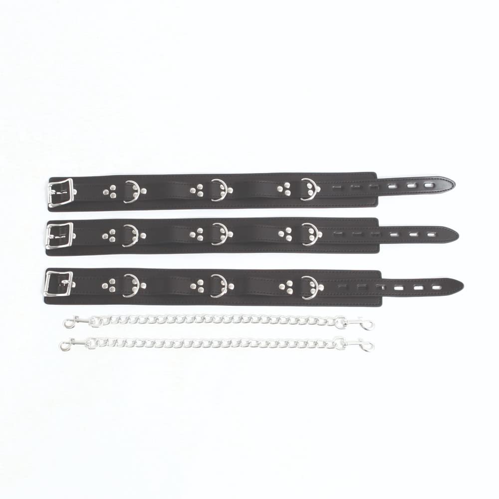 SM VIP Neck and Thigh Restraint Leg Opening Belt M-shaped (058)