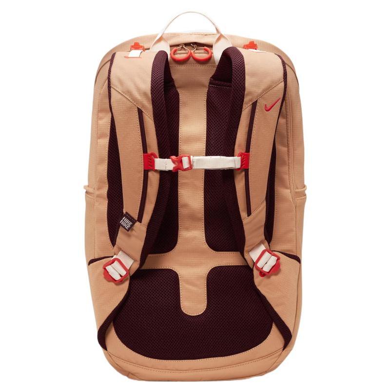 Nike Polyester Backpack Regular Unisex Amber Brown & Night Chestnut & Bright Dark Red Casual DJ9677-225