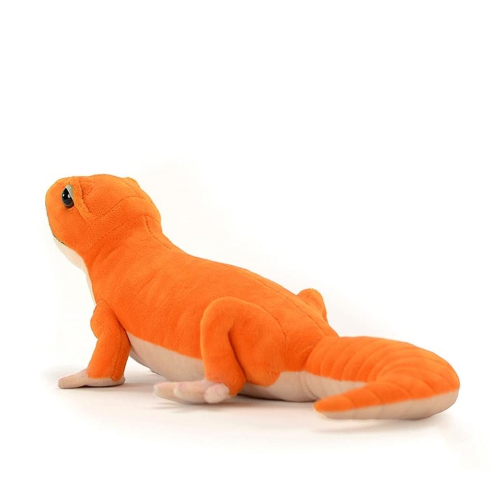 lilizzhoumax Realistic Gecko Plush Lizard Stuffed Gecko Soft and Cute Toy for Kids Home Cuddly Toy Fat-Tailed Toy, Orange, 15.75 Inch, Boys' Animal,