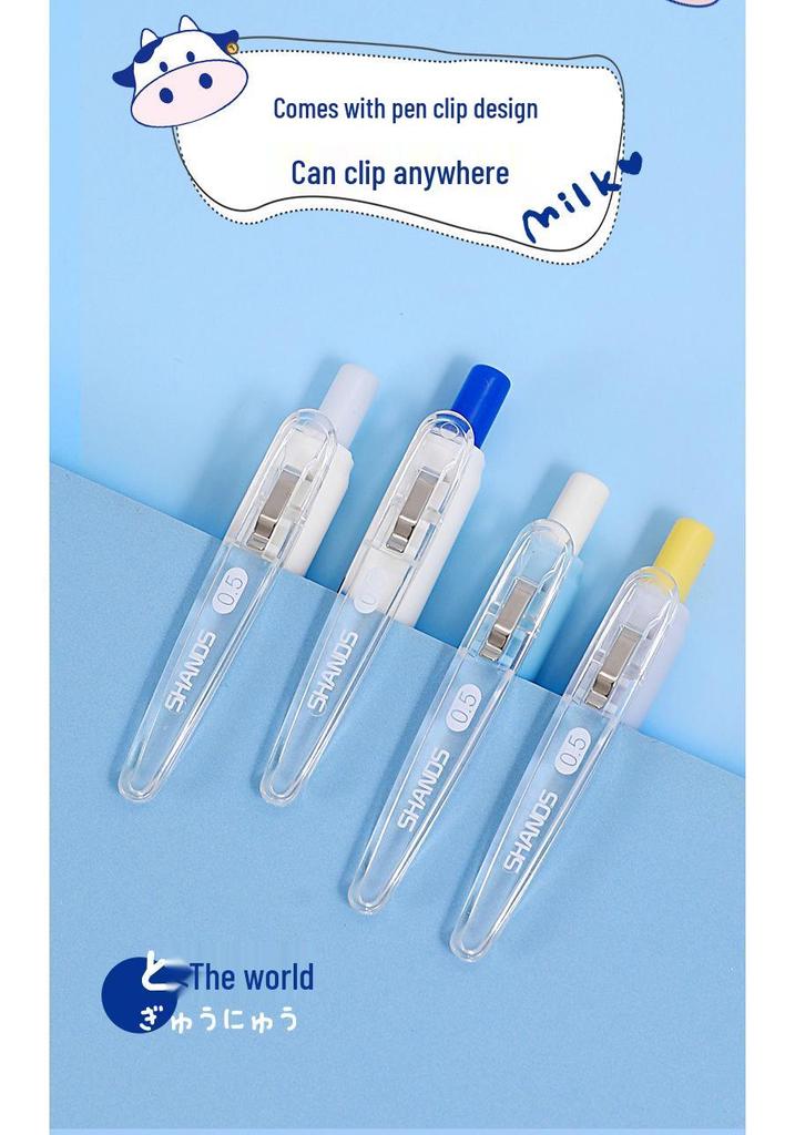 Cartoon Black Ink Gel Pen with 0.5mm Bullet Tip for Students