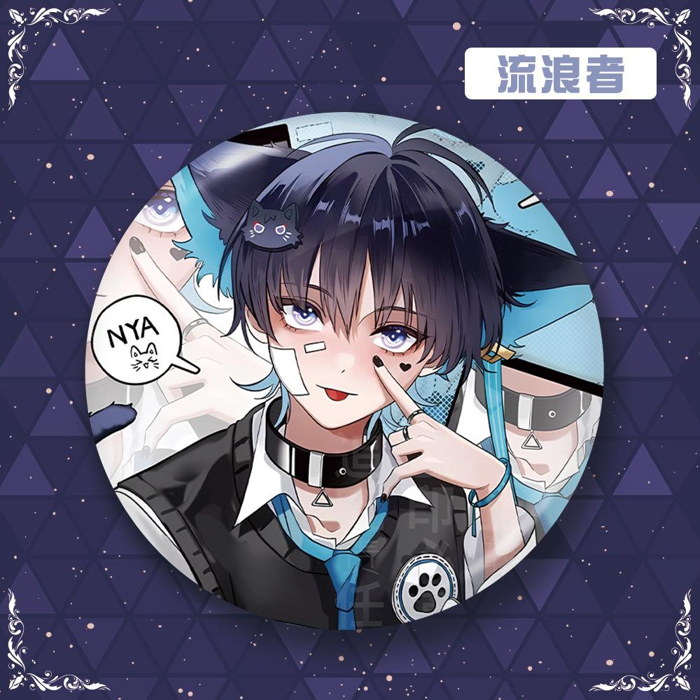 Genshin Impact Laser Badge Venti Xiao Kaedehara Kazuha Aether Wanderer Shikanoin Heizou Merchandise Game Collectibles Anime Pin