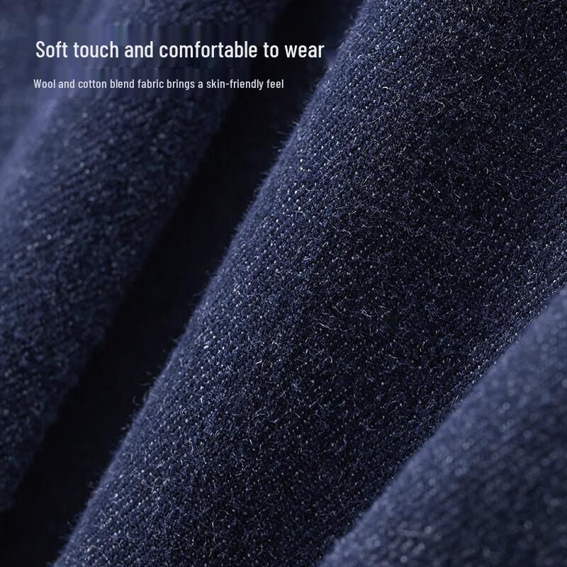 JOEONE Men's Wool Blend Straight-Leg Denim Jeans