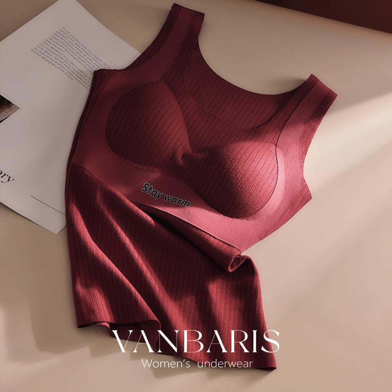 

Женский уютный флисовый базовый слой VANBARIS: Теплый, Универсальный, Приталенный Жилет для Осени/Зимы, Доступны Большие Размеры 3XL (141-160 catties) красный