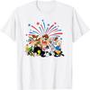Looney Tunes 4th Of July Main Characters Group Shot T-Shirt