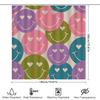 Vibrant Smiley Face Shower Curtain For Bathroom Decor In Various Colors Modern Happy Expressions Design