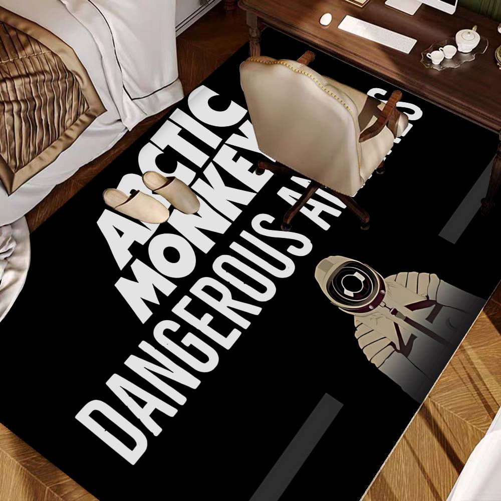 Vintage A-Arctic M-Monkeys Rock Band Room Mats Cheaper Anti-slip Modern Living Room Balcony Printed Welcome Rug