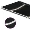 Exclusive House - Automatic Awning with Wind Sensor and LED 400x350 Cm Anthracite