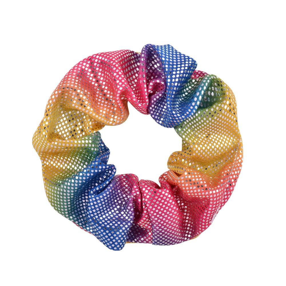 10 Stück Glänzende Metallic Scrunchies Haargummi Meerjungfrau Elastische Haarbänder Scrunchy Pferdeschwanzhalter Accessoires für Frauen Mädchen