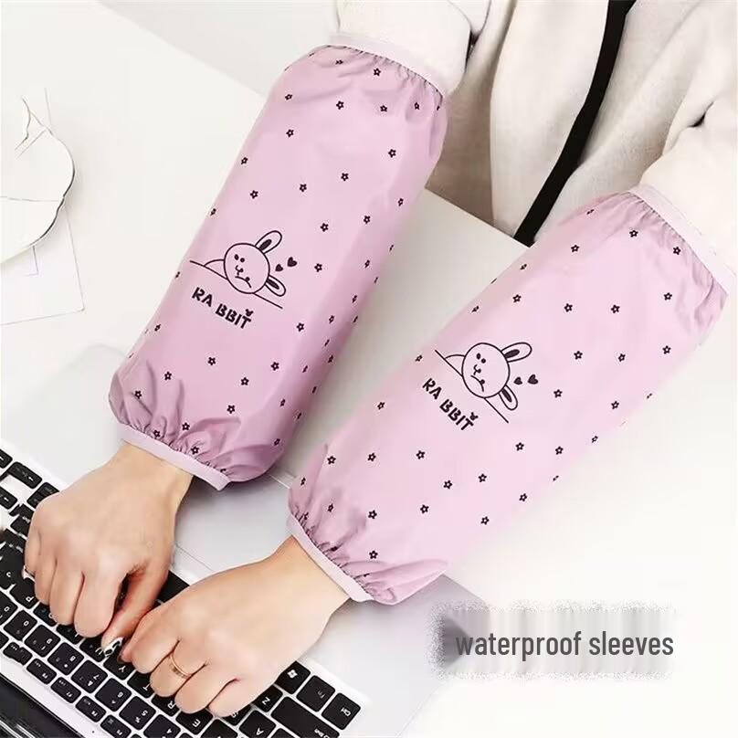 Women's Waterproof Long Kitchen Sleeves - Anti-Stain Housework Oversleeves for Autumn/Winter