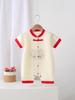 Chinese Trendy Embroidery Infant Jumpsuit - Summer Style Boneless Crawling Bodysuit